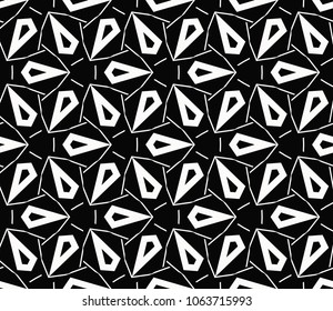 Seamless modern vector illustration with geometric ornament.