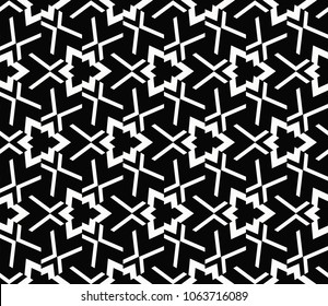 Seamless modern vector illustration with geometric ornament.