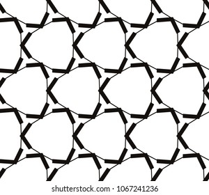 Seamless modern vector illustration with geometric ornament.