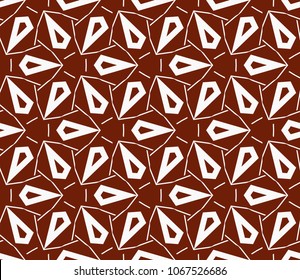 Seamless modern vector illustration with geometric ornament.