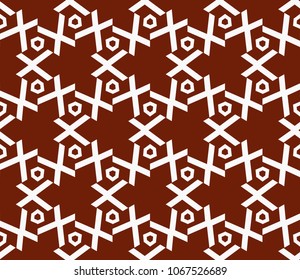 Seamless modern vector illustration with geometric ornament.