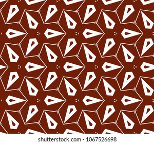 Seamless modern vector illustration with geometric ornament.