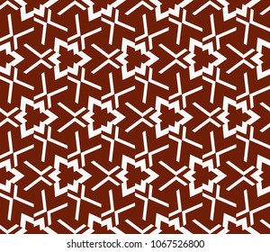 Seamless modern vector illustration with geometric ornament.