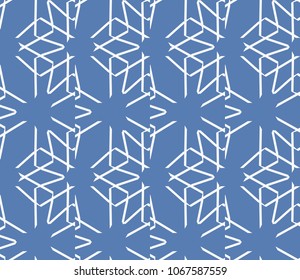 Seamless modern vector illustration with geometric ornament.
