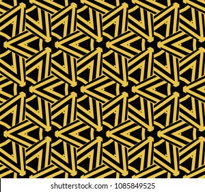 Seamless modern vector illustration with geometric ornament.