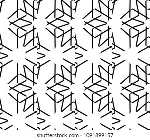 Seamless modern vector illustration with geometric ornament.