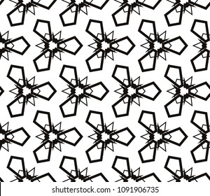 Seamless modern vector illustration with geometric ornament.