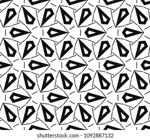 Seamless modern vector illustration with geometric ornament.