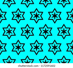 Seamless modern vector illustration with geometric ornament.