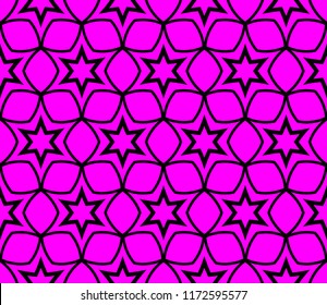 Seamless modern vector illustration with geometric ornament.