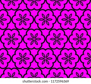 Seamless modern vector illustration with geometric ornament.