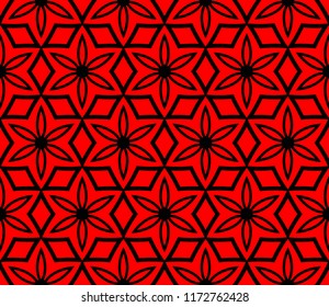 Seamless modern vector illustration with geometric ornament.