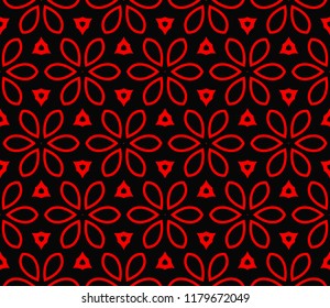 Seamless modern vector illustration with geometric ornament.