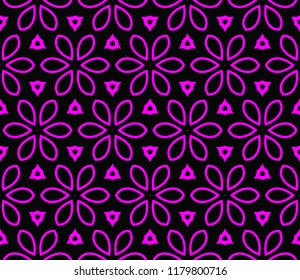 Seamless modern vector illustration with geometric ornament.