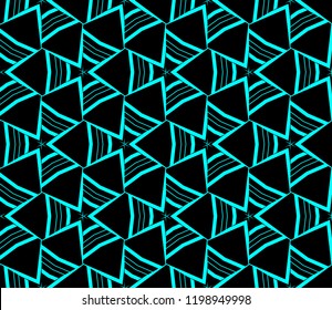 Seamless modern vector illustration with geometric ornament.