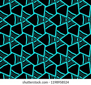 Seamless modern vector illustration with geometric ornament.