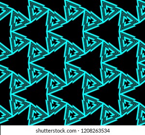 Seamless modern vector illustration with geometric ornament.