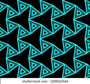 Seamless modern vector illustration with geometric ornament.