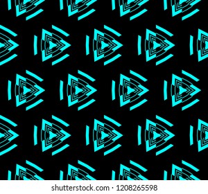 Seamless modern vector illustration with geometric ornament.