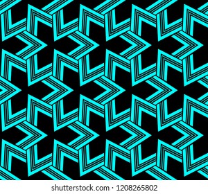 Seamless modern vector illustration with geometric ornament.