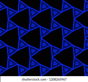 Seamless modern vector illustration with geometric ornament.
