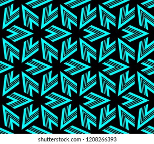 Seamless modern vector illustration with geometric ornament.