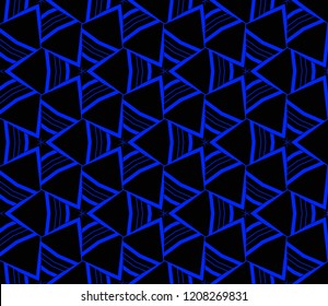 Seamless modern vector illustration with geometric ornament.