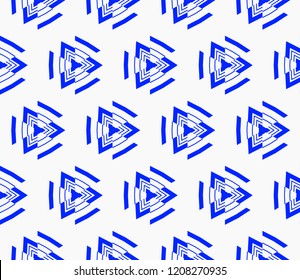 Seamless modern vector illustration with geometric ornament.