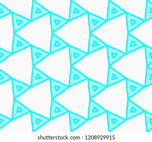 Seamless modern vector illustration with geometric ornament.