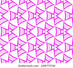 Seamless modern vector illustration with geometric ornament.