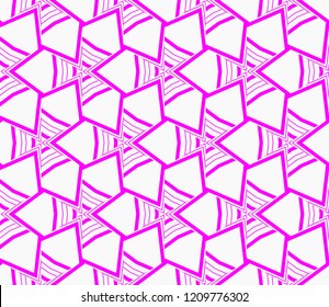Seamless modern vector illustration with geometric ornament.