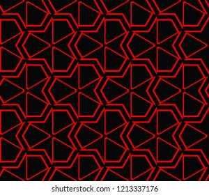 Seamless modern vector illustration with geometric ornament.