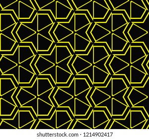 Seamless modern vector illustration with geometric ornament.