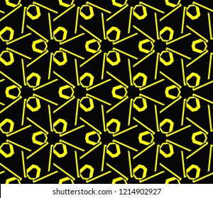 Seamless modern vector illustration with geometric ornament.