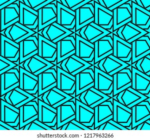 Seamless modern vector illustration with geometric ornament.