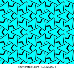 Seamless modern vector illustration with geometric ornament.