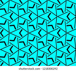 Seamless modern vector illustration with geometric ornament.