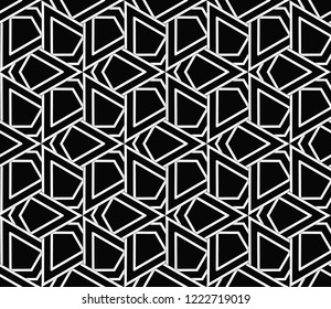 Seamless modern vector illustration with geometric ornament.