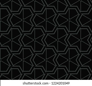 Seamless modern vector illustration with geometric ornament.