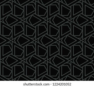 Seamless modern vector illustration with geometric ornament.