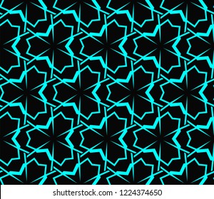 Seamless modern vector illustration with geometric ornament.