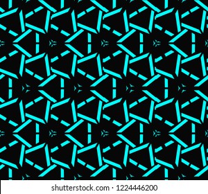 Seamless modern vector illustration with geometric ornament.