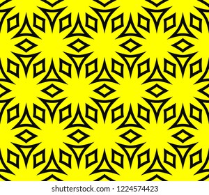 Seamless modern vector illustration with geometric ornament.