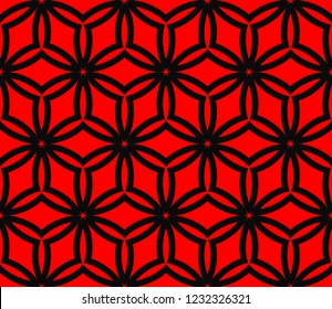 Seamless modern vector illustration with geometric ornament.