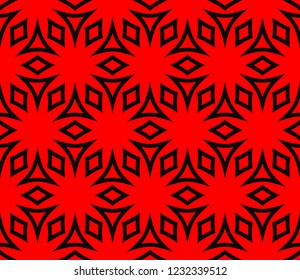 Seamless modern vector illustration with geometric ornament.