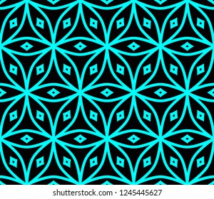 Seamless modern vector illustration with geometric ornament.