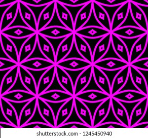 Seamless modern vector illustration with geometric ornament.
