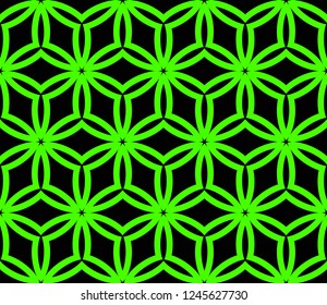 Seamless modern vector illustration with geometric ornament.