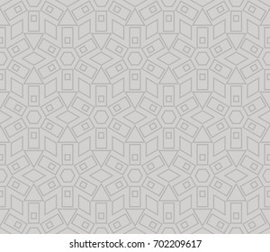 Seamless modern vector illustration with geometric ornament.