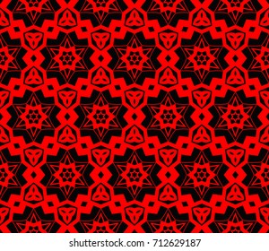 Seamless modern vector illustration with geometric ornament.